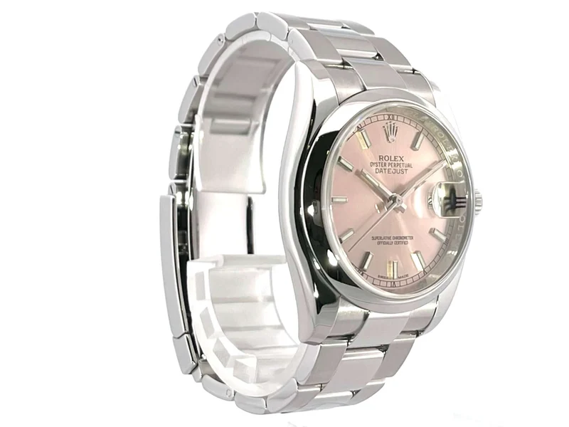 Rolex Datejust 36 Edelstahl 116200 Pink aus 2017 LC100