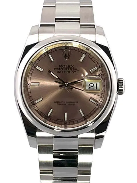Rolex Datejust 36 Edelstahl 116200 Pink aus 2018