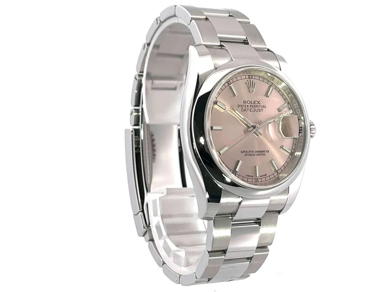 Rolex Datejust 36 Edelstahl 116200 Pink aus 2018