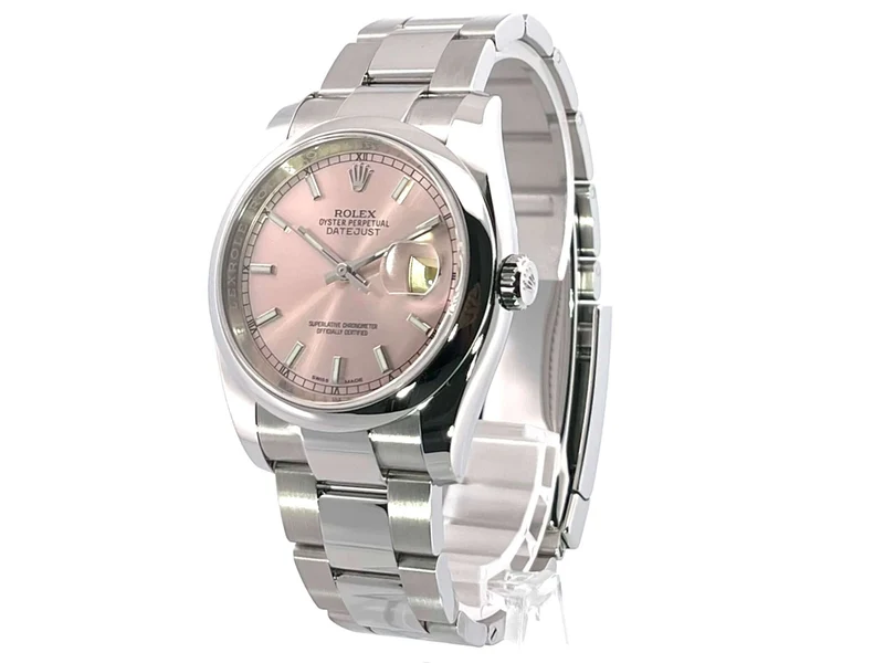 Rolex Datejust 36 Edelstahl 116200 Pink aus 2018