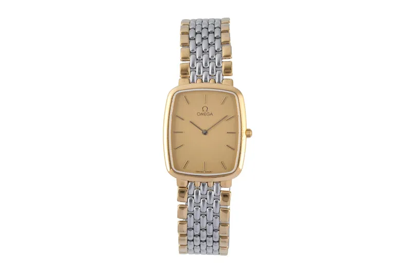 Omega De Ville gilt-brass quartz unisex 395.0876.2 [2507483]