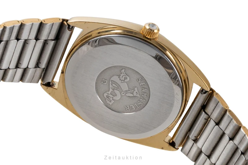 Omega Seamaster gilt-brass quartz men's watch 196.186 396.0910 Vintage [2507431]