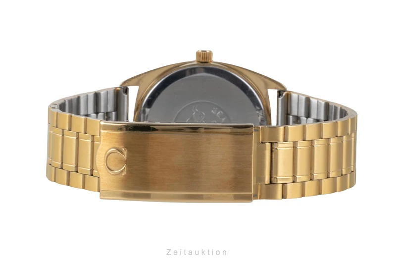Omega Seamaster gilt-brass quartz men's watch 196.186 396.0910 Vintage [2507431]