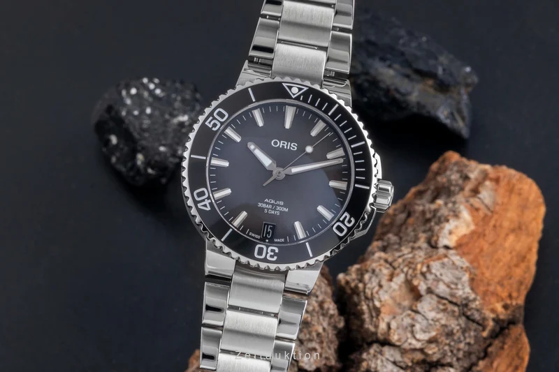 Oris Aquis Date steel automatic men's watch 01 400 7769 4154-07 8 22 09PEB [2507363]