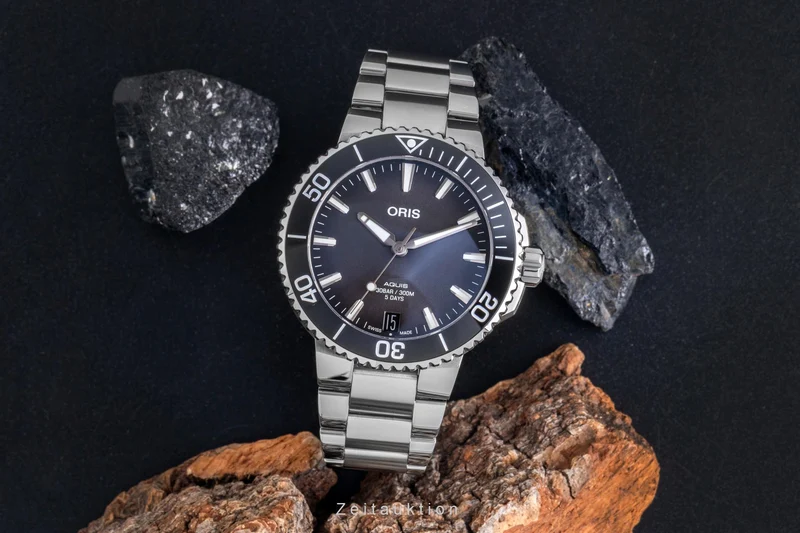 Oris Aquis Date steel automatic men's watch 01 400 7769 4154-07 8 22 09PEB [2507363]