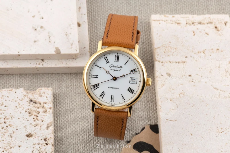 Glashütte gilt-brass automatic men's watch 10-31-01-01-04 [2600182]