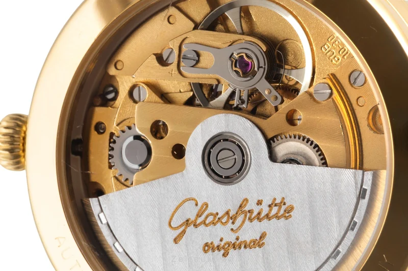Glashütte gilt-brass automatic men's watch 10-31-01-01-04 [2600182]