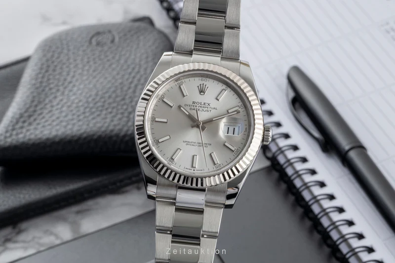 Rolex Datejust steel / white gold automatic men's watch 126334 [2601534]