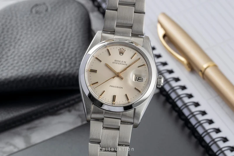 Rolex Oysterdate steel manual winding men's watch 6694 Vintage [2601114]