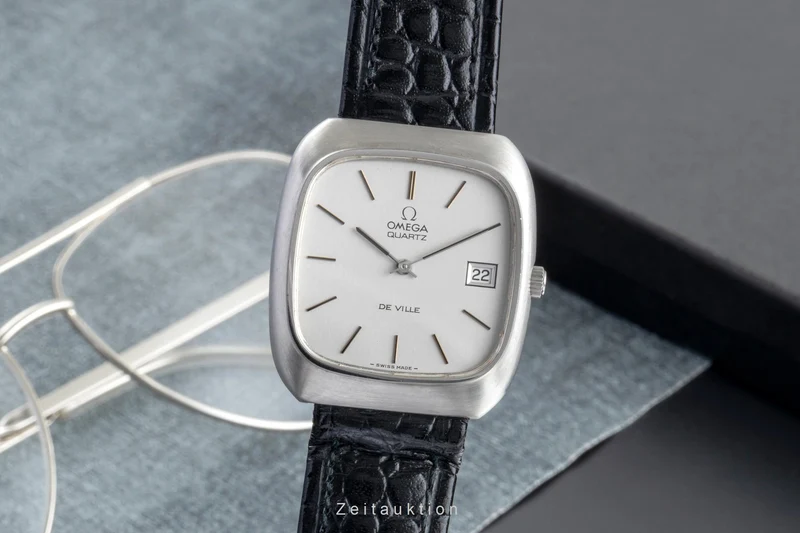 Omega De Ville steel quartz men's watch 192.0030 Vintage [2507341]