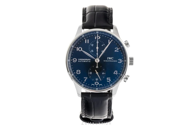 IWC Portugieser chronograph steel automatic men's watch IW371447 LP: 9100EUR [2601271]