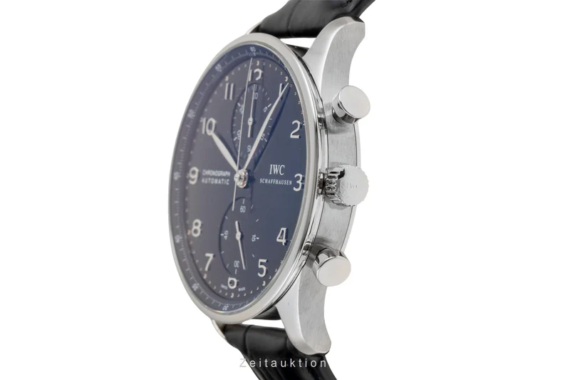 IWC Portugieser chronograph steel automatic men's watch IW371447 LP: 9100EUR [2601271]
