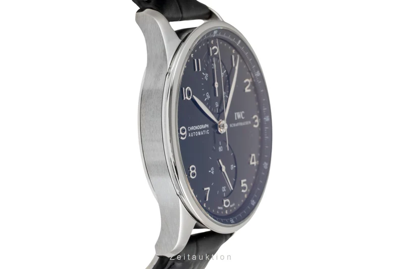 IWC Portugieser chronograph steel automatic men's watch IW371447 LP: 9100EUR [2601271]