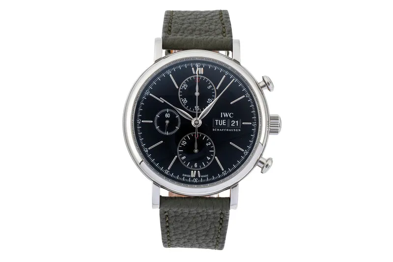 IWC Portofino chronograph steel automatic men's watch IW391010 [2601323]