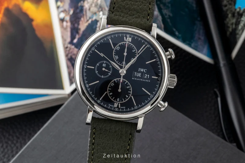 IWC Portofino chronograph steel automatic men's watch IW391010 [2601323]