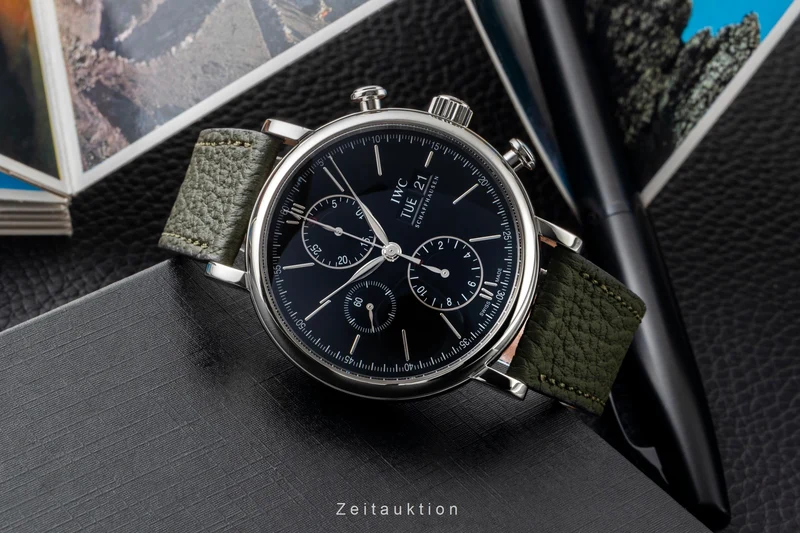 IWC Portofino chronograph steel automatic men's watch IW391010 [2601323]
