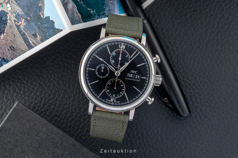 IWC Portofino chronograph steel automatic men's watch IW391010 [2601323]