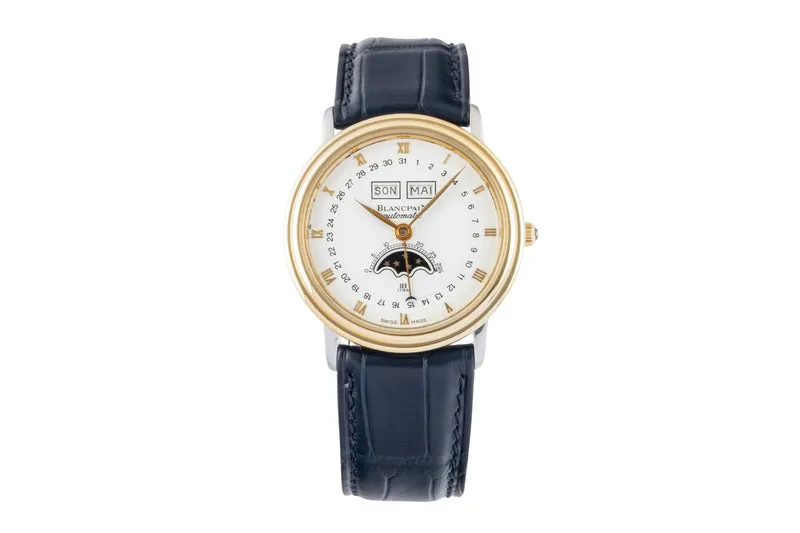 Blancpain Villeret steel / gold automatic men's watch 6595 [2600062]