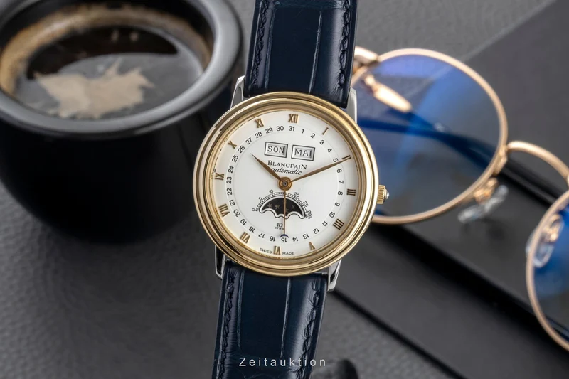 Blancpain Villeret steel / gold automatic men's watch 6595 [2600062]