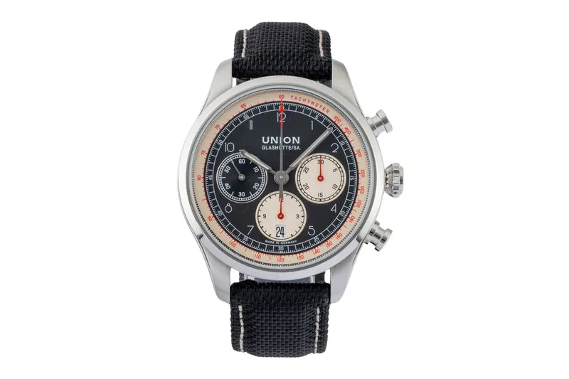 Union Glashütte Belisar chronograph steel automatic men's watch D009.427.16.052.00 LP: 2950EUR [2601480]