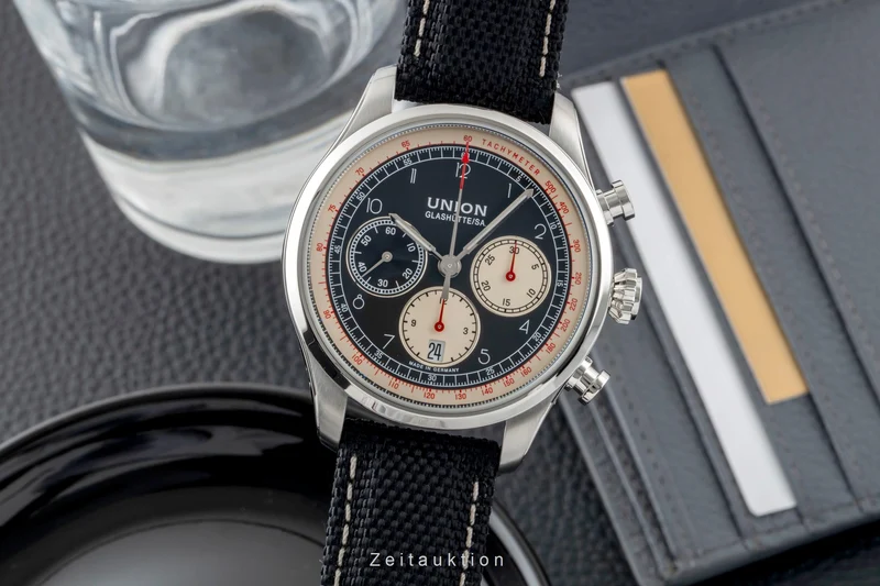 Union Glashütte Belisar chronograph steel automatic men's watch D009.427.16.052.00 LP: 2950EUR [2601480]