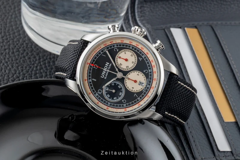 Union Glashütte Belisar chronograph steel automatic men's watch D009.427.16.052.00 LP: 2950EUR [2601480]
