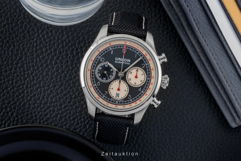 Union Glashütte Belisar chronograph steel automatic men's watch D009.427.16.052.00 LP: 2950EUR [2601480]