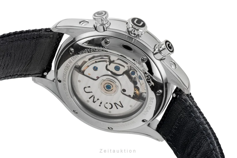 Union Glashütte Belisar chronograph steel automatic men's watch D009.427.16.052.00 LP: 2950EUR [2601480]