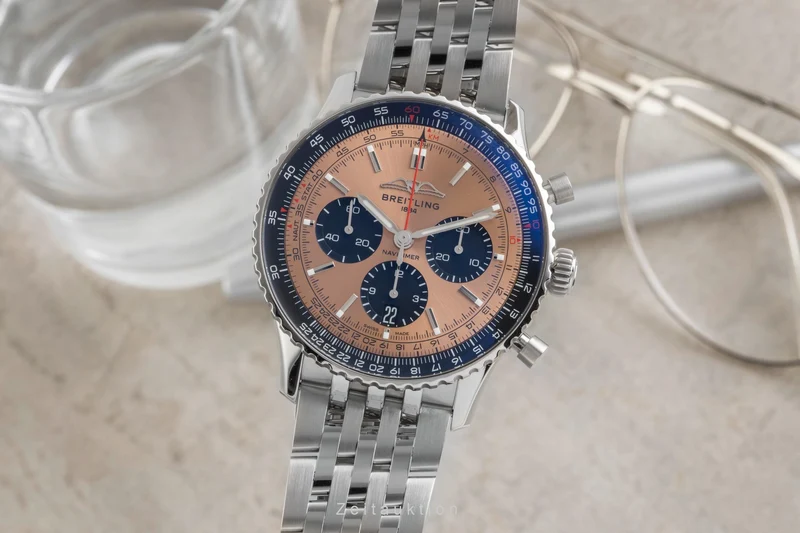 Breitling Navitimer 01 chronograph steel automatic men's watch AB0138241K1A1 LP: 9850EUR [2601434]