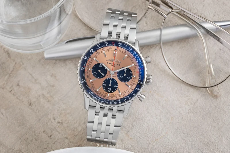 Breitling Navitimer 01 chronograph steel automatic men's watch AB0138241K1A1 LP: 9850EUR [2601434]