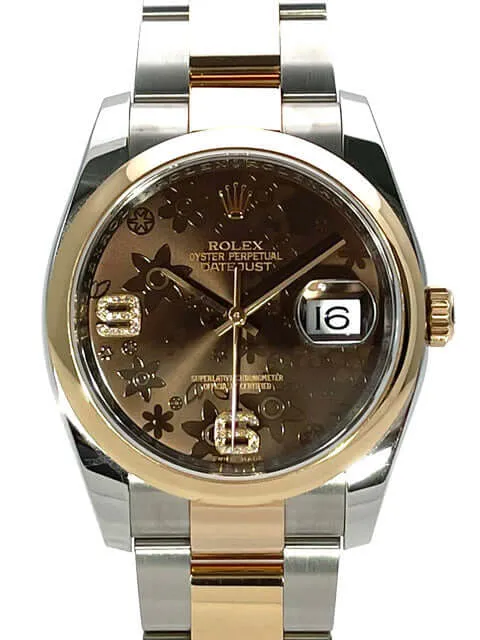 Rolex Datejust 36 Edelstahl Everose-Gold 116201 Choco Diamant