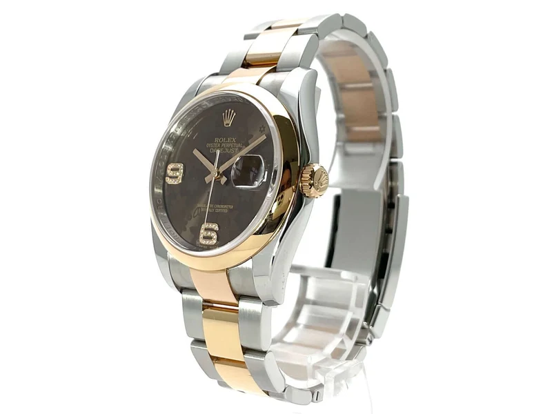 Rolex Datejust 36 Edelstahl Everose-Gold 116201 Choco Diamant