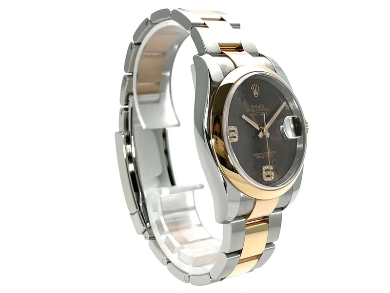 Rolex Datejust 36 Edelstahl Everose-Gold 116201 Choco Diamant
