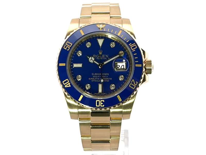 Rolex Submariner Date Gelbgold 116618LB Diamant LC100 aus 2013