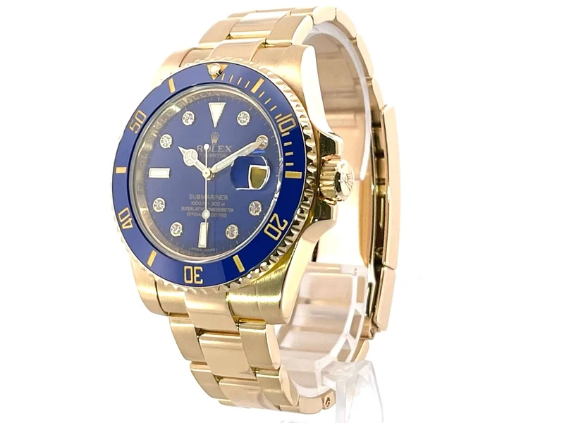 Rolex Submariner Date Gelbgold 116618LB Diamant LC100 aus 2013
