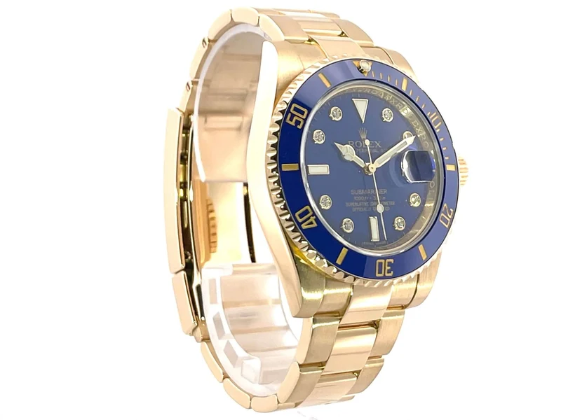 Rolex Submariner Date Gelbgold 116618LB Diamant LC100 aus 2013