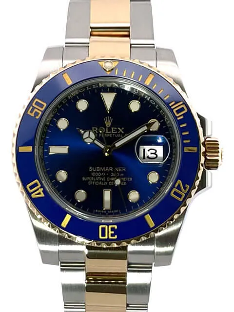 Rolex Submariner Date Edelstahl Gelbgold 116613LB aus 2015