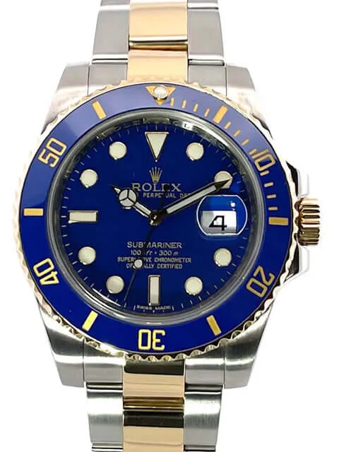 Rolex Submariner Date Edelstahl Gelbgold 116613LB aus 2010