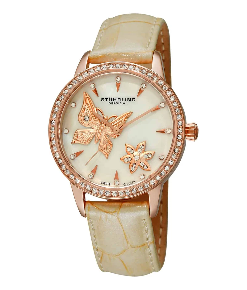 Stührling Verona Mariposa 518 Quartz 34mm Fashion