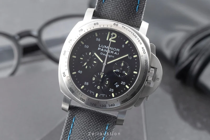 Panerai Luminor Chrono Daylight chronograph steel automatic men's watch PAM00250 [2600822]