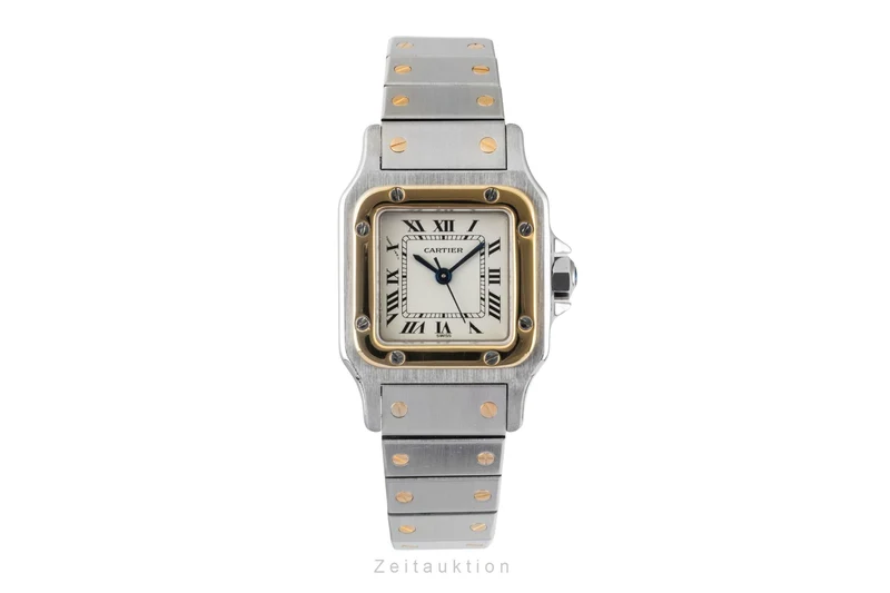 Cartier Santos steel / gold automatic women's watch 0902 [2600896]