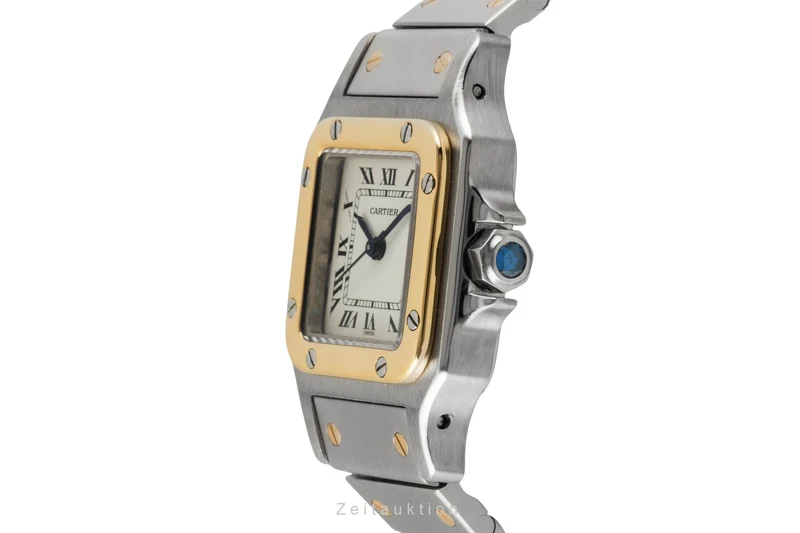 Cartier Santos steel / gold automatic women's watch 0902 [2600896]