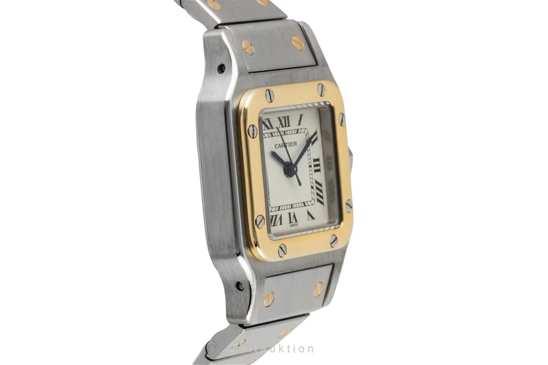 Cartier Santos steel / gold automatic women's watch 0902 [2600896]