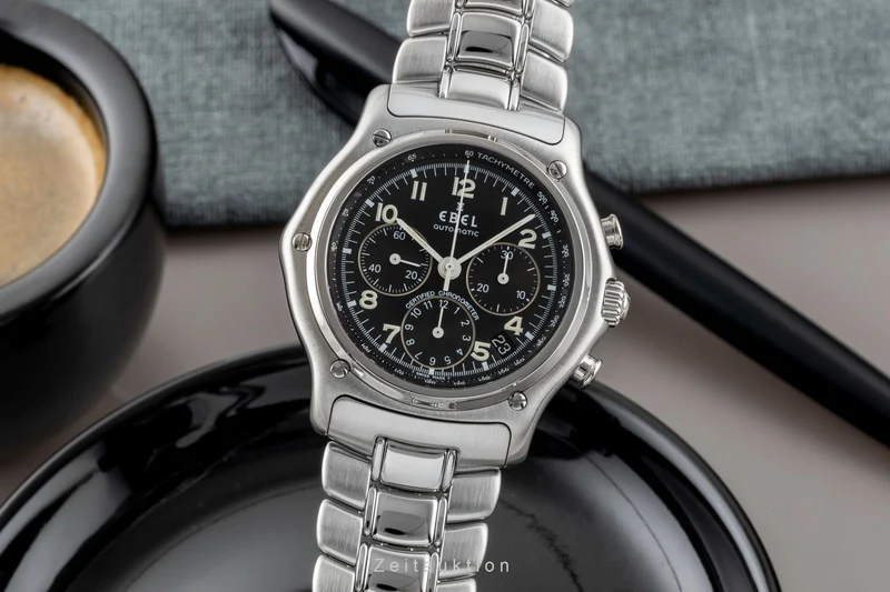 Ebel Le Modulor chronograph steel automatic men's watch E9137240 [2600993]