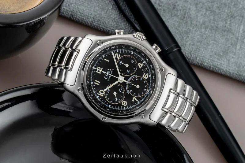 Ebel Le Modulor chronograph steel automatic men's watch E9137240 [2600993]