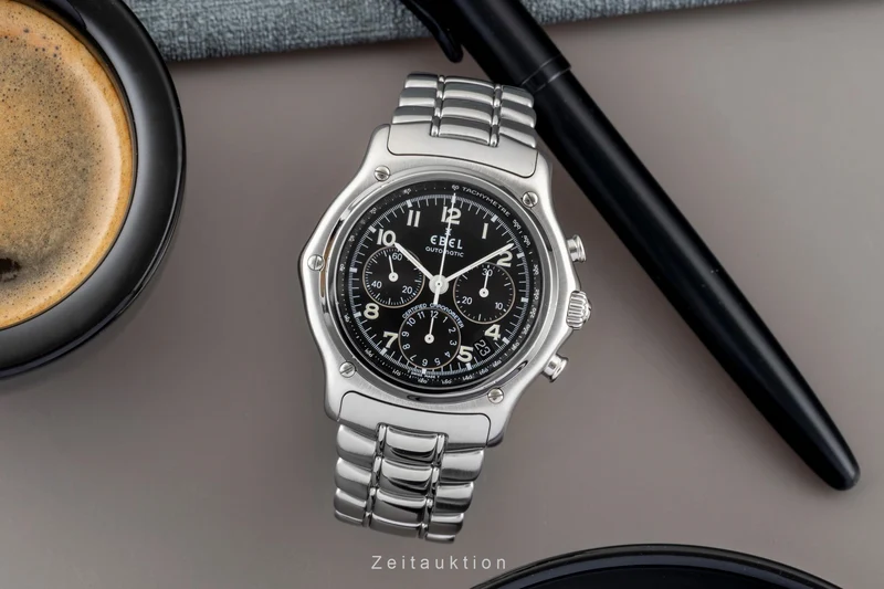 Ebel Le Modulor chronograph steel automatic men's watch E9137240 [2600993]