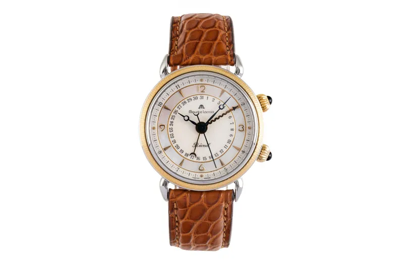 Maurice Lacroix Reveil steel / gold manual winding women's watch 63511 [2600789]