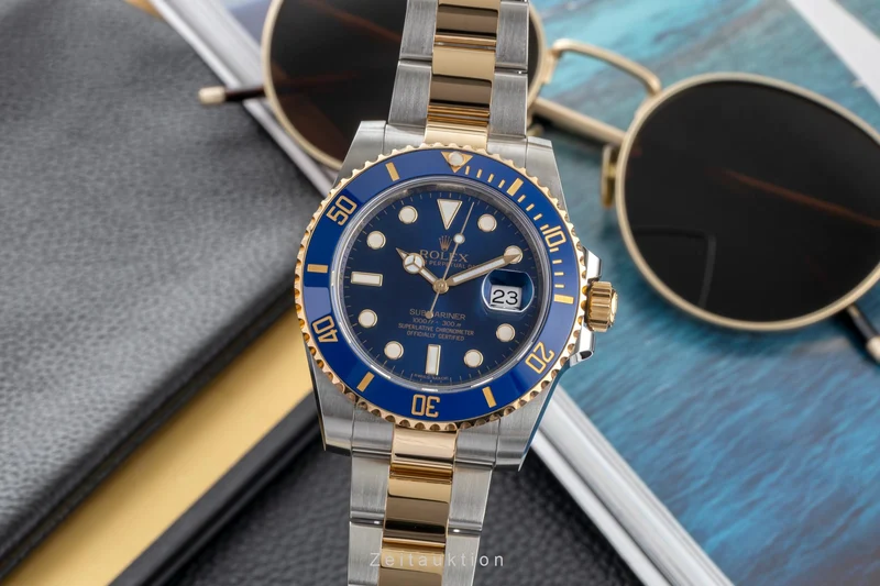Rolex Submariner steel / gold automatic men's watch 116613LB [2601511]