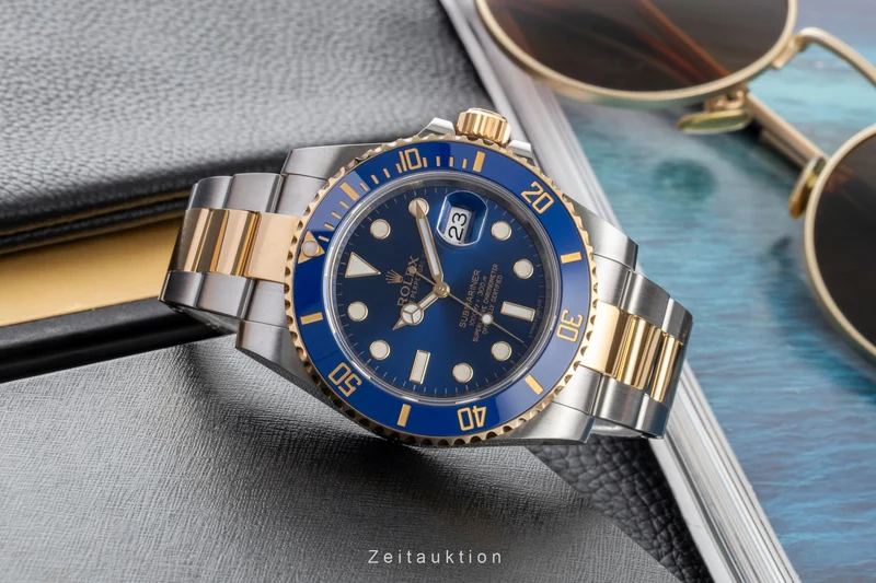 Rolex Submariner steel / gold automatic men's watch 116613LB [2601511]