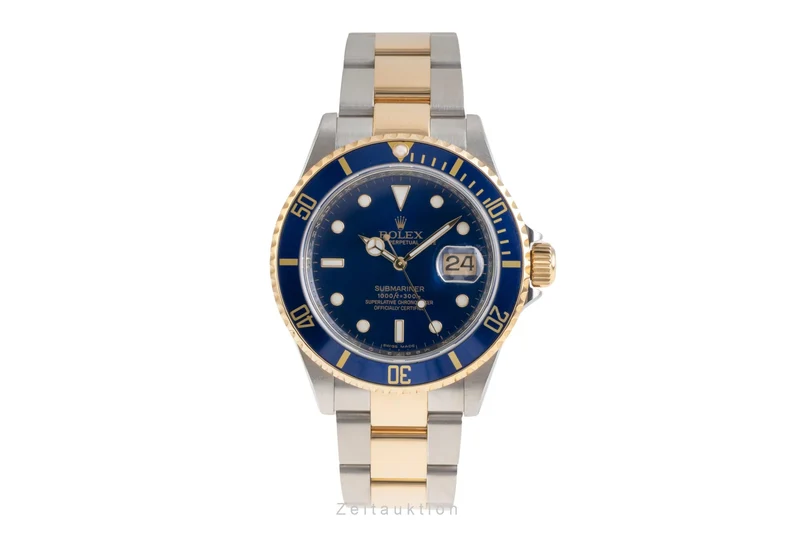 Rolex Submariner steel / gold automatic men's watch 16613 T [2601403]